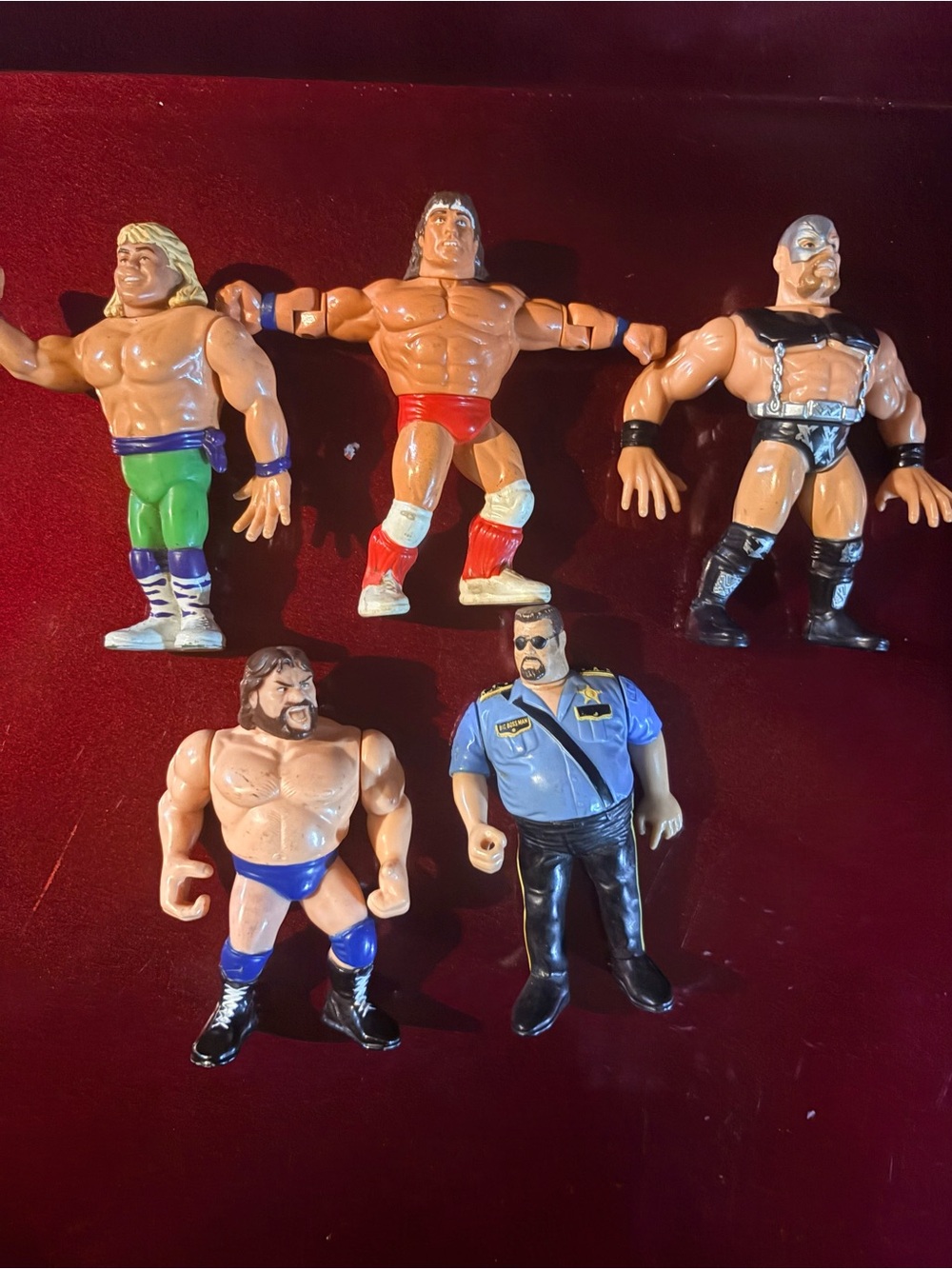 Vintage 90s Hasbro WWF Wrestling Action Figure Lot of 5 -